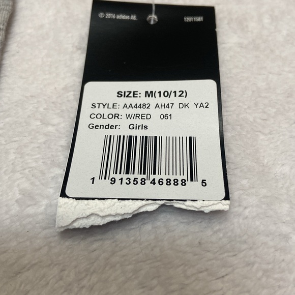 Girls ADIDAS Size M 10/12 Patriotic ADIDAS T-Shirt NWT - Picture 3 of 10